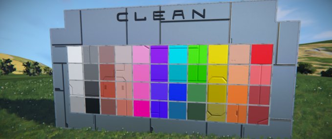 Blueprint Color pallet Clean Space Engineers mod