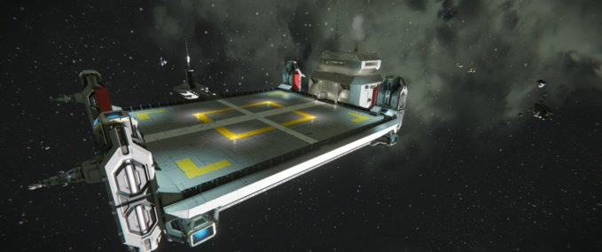 Blueprint Mobile Construction Barge Space Engineers mod