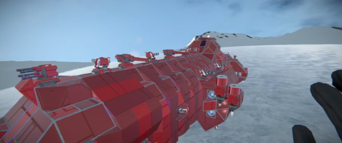 Blueprint FEDF Frigate V4 (modded) Space Engineers mod