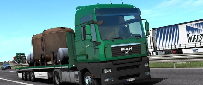 Trailer KRONE MEGALINER HD [FLATBED] [1.39] Eurotruck Simulator mod