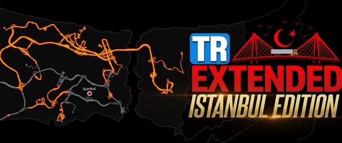 Maps TR Extended Map [1.39.x] Eurotruck Simulator mod