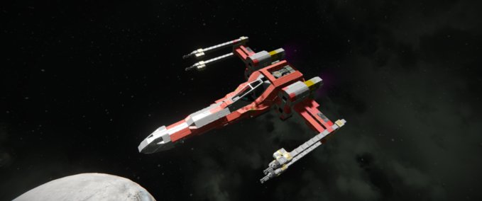 Blueprint T-65B X-Wing Starfighter Exterior Variant /1 Space Engineers mod