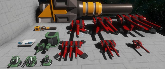 Uncategorized Battle Cannon and Turrets Space Engineers mod