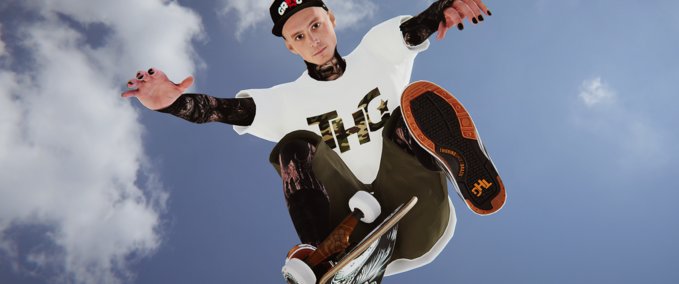 Fakeskate Brand THG T-Shirts and Fubeka Shoes Skater XL mod