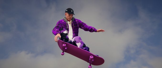 Gear neon purple pack Skater XL mod