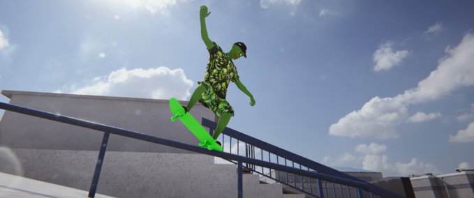 Gear neon green pack Skater XL mod