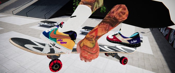 Gear Nike What The LA Virtual Rider Pro Model Shoe Skater XL mod