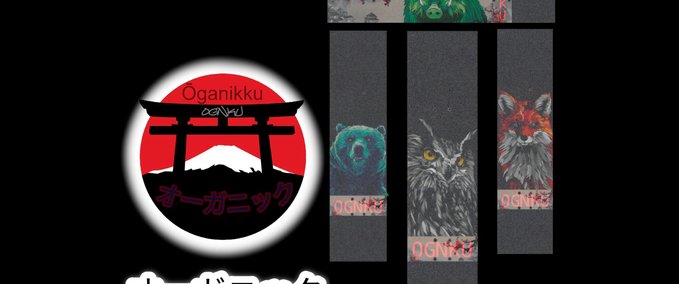 Other Oganikku Griptape "Into The Wild" Skater XL mod