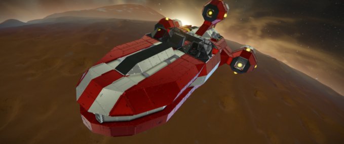 Blueprint X-34 ARMED LANDSPEEDER Space Engineers mod
