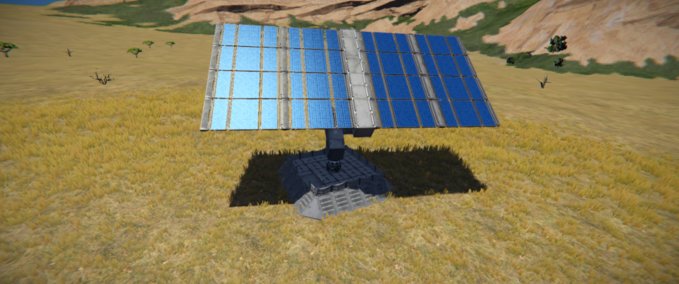 Blueprint Base Solar Panels Space Engineers mod