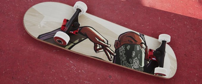 Other GTA: San Andreas - Grove Street AK Deck Skater XL mod