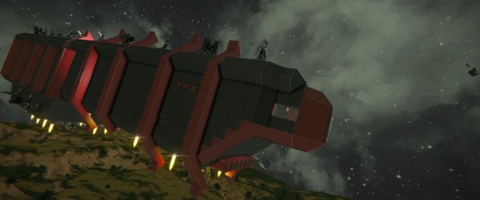 Blueprint Gravemind TFE Command Ship V2 Space Engineers mod