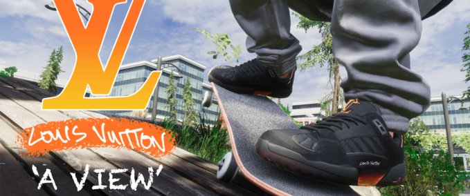 Gear Louis Vuitton Lucien Clarke "A View" Skater XL mod
