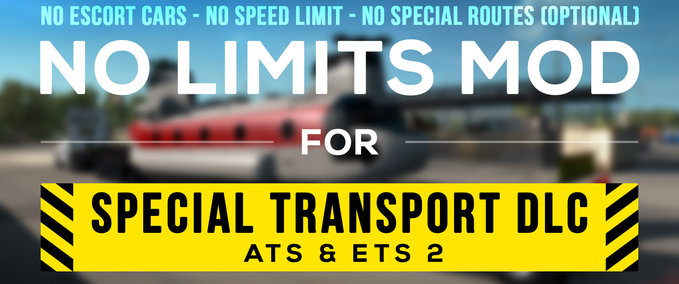 Trailer Special Transport DLC keine Beschränkungen Mod von Frkn64 [1.39.x] American Truck Simulator mod