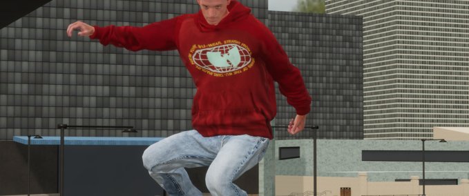 Gear Wu-Tang Red Hoodie Skater XL mod