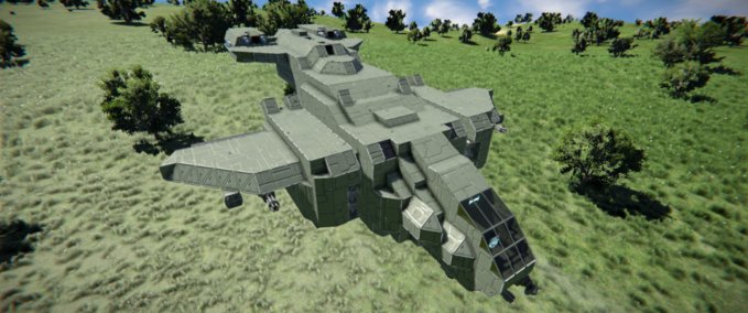 Blueprint UNSC Pelican Space Engineers mod