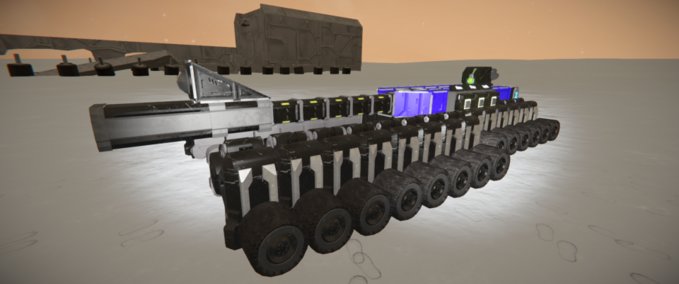 Blueprint Railway Cannon Minifigure Space Engineers mod