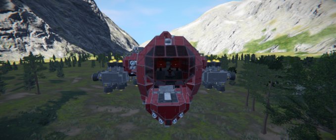 Blueprint Big Red Space Engineers mod