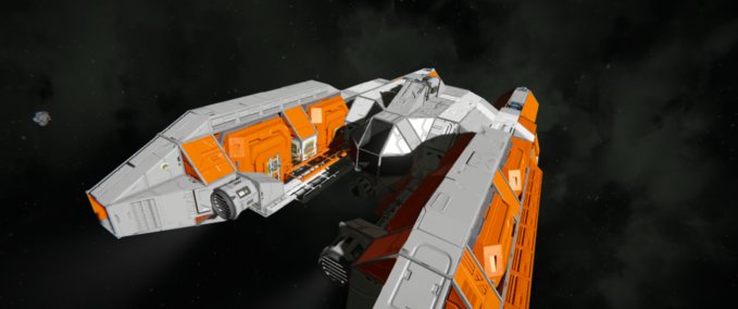 Blueprint QHI Warden Class Mining Hauler Space Engineers mod