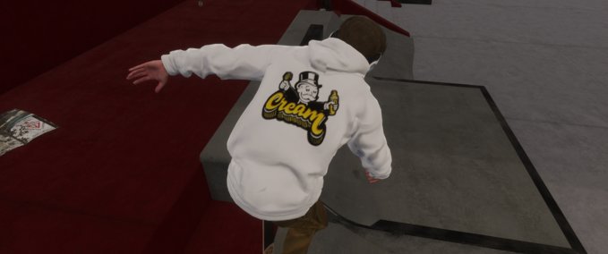 Gear Wu-Tang CREAM Monopoly Guy Hoodie Skater XL mod