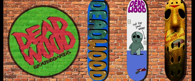 Fakeskate Brand Deadwood Skateboards - Random Deck Drop Skater XL mod