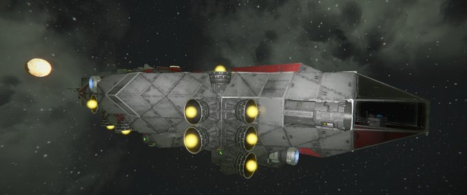 Blueprint Light troop transport ship Space Engineers mod