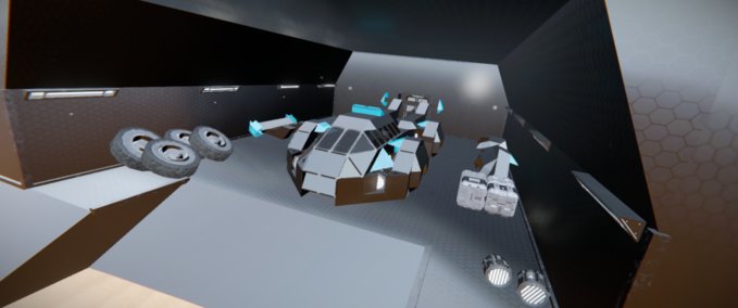 Blueprint Scimitar hyper car Space Engineers mod