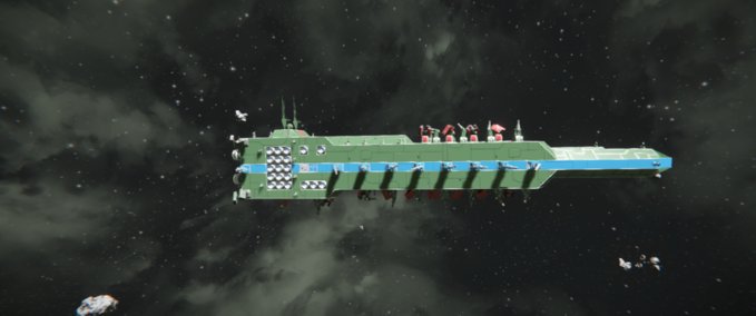 Blueprint MUI Omeg Class battleship Space Engineers mod