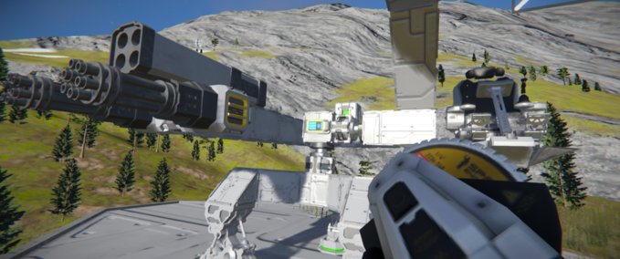 Blueprint light AA gun Space Engineers mod