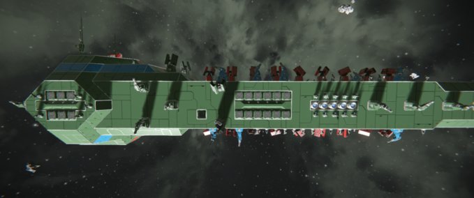 Blueprint MUI Mars Class battledstroyer Space Engineers mod