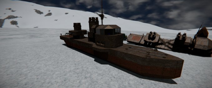 Blueprint RUSTY BOAT Space Engineers mod