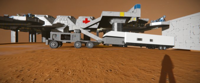 Blueprint Truck and trailer home Space Engineers mod