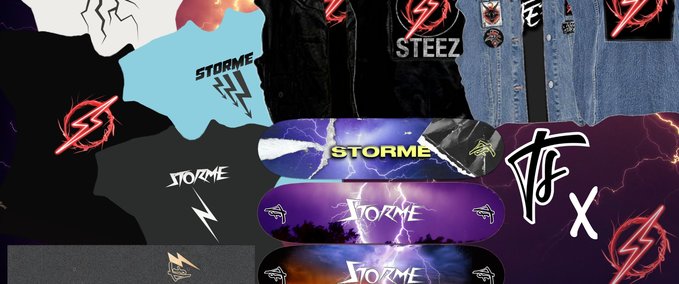 Fakeskate Brand Total Steez X Mason Storme Collection Skater XL mod