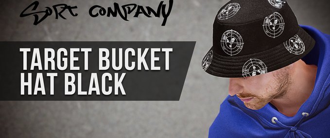 Sonstiges Sort company TARGET BUCKET HAT BLACK Skater XL mod