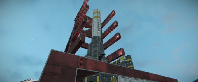 Blueprint Vykidar Cosmodrome ** Space Engineers mod