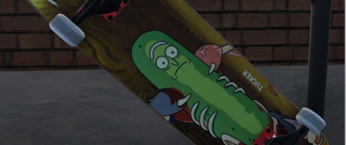 Other Primative - Pickle Rick Deck Skater XL mod