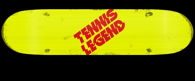 Deck Tennis Legend Deck- Yellow/Red Skater XL mod