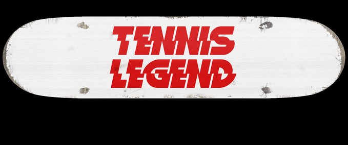 Deck Tennis Legend Deck- White/Red Skater XL mod