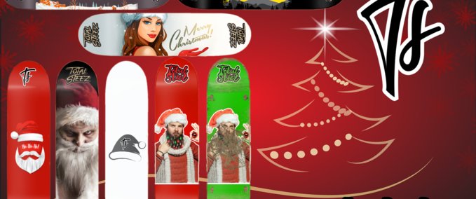 Other Total Steez Xmas Deck Pack Skater XL mod
