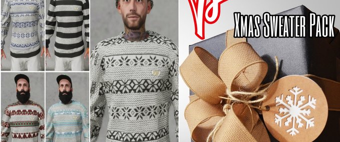 Other Total Steez Xmas Sweater Pack Skater XL mod