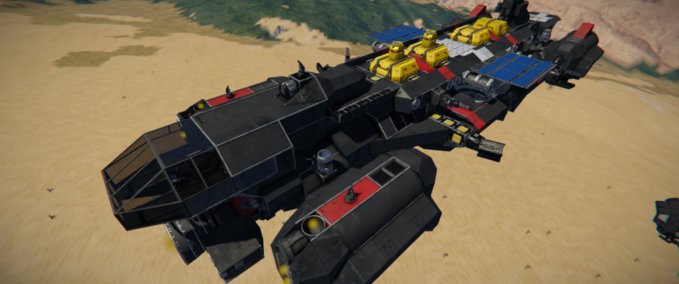 Blueprint B-60 XL Blackforge Freighter Space Engineers mod
