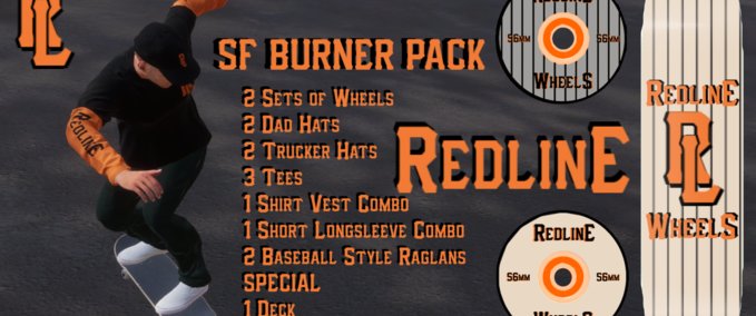 Gear REDLINE SF BURNER PACK Skater XL mod