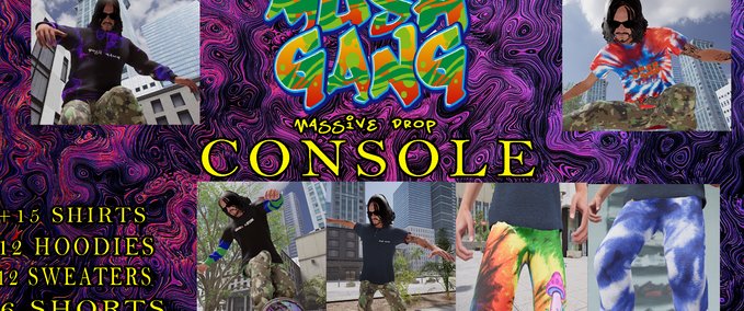 Fakeskate Brand Mush Gang Massive Drop CONSOLE Skater XL mod