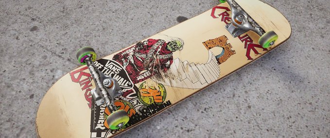 Gear Creature "Bingaman" Deck (Realistic) Skater XL mod