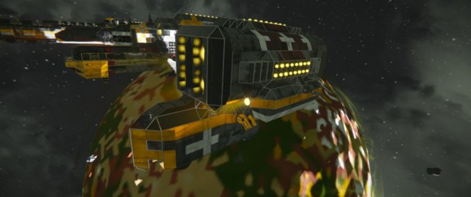 Blueprint Blackforge Landungsschiff der Korinth III-Klasse Space Engineers mod
