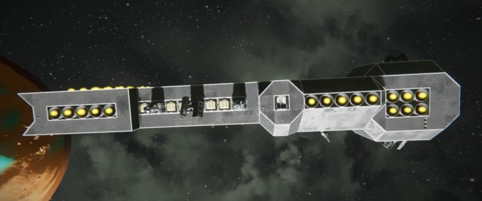 Blueprint SRF Glader class light destory Space Engineers mod