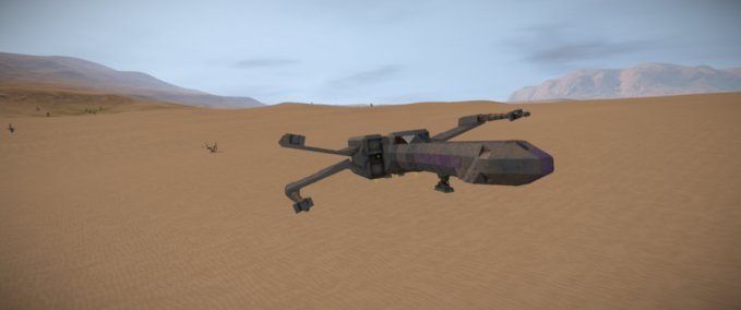 Blueprint UNF T-65B X-Wing Dust Desgin Space Engineers mod