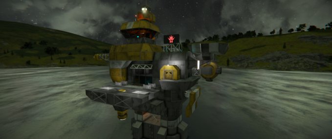 Blueprint Abandoned outpost Space Engineers mod