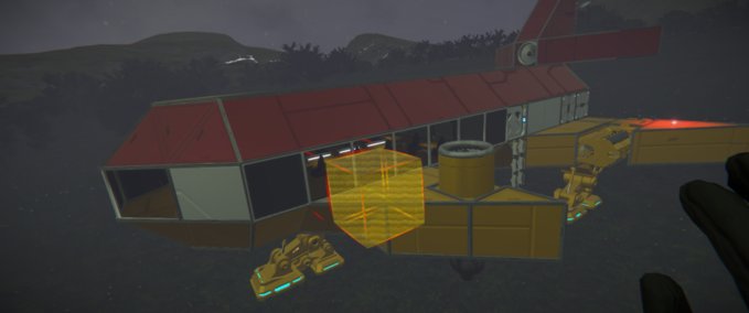 Blueprint Space passenger liner atmo Space Engineers mod