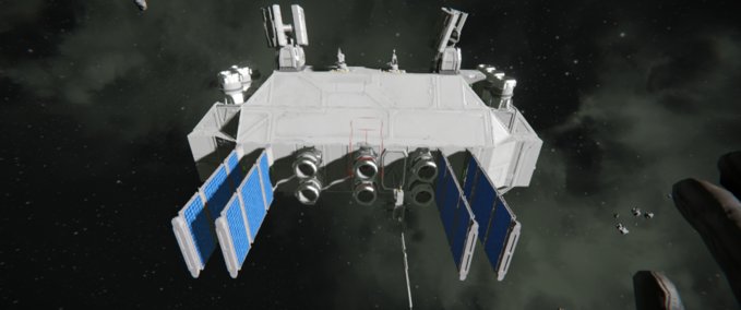 Blueprint Heavy cargo ship M1 uncolored Space Engineers mod